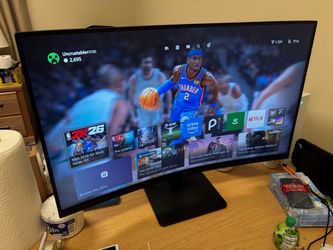 LG Curved Monitor Large Screen