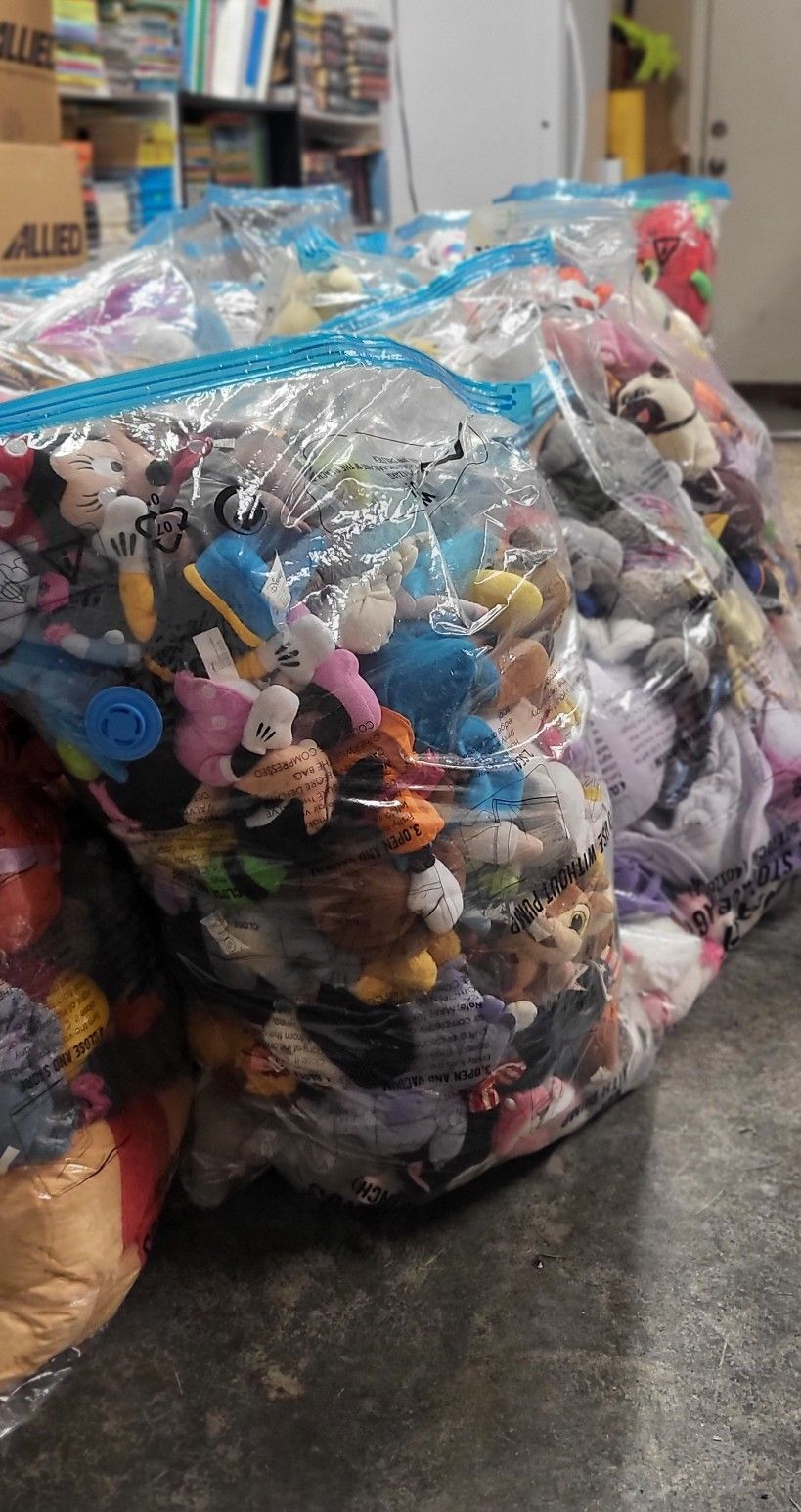 Bulk Plush Mystery Bags – Disney, TY, Bluey, Snoopy, More