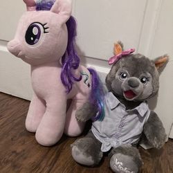 My Little Pony BAB Starlight Glitter Build A Bear Plush Violet The Wolf MLP Toy