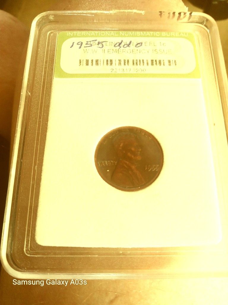 1955 Pp0, Double Letters All Over The Front Of The Penny, Very Rare