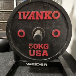 Ivanko Calibrated Plates - 2 X 50kg (220 Lbs Total)