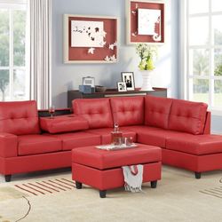 New Sectional + Ottoman 
