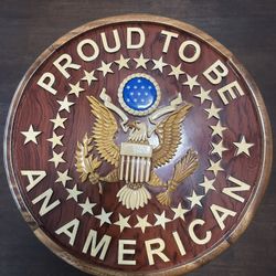 Wood Plaque America 