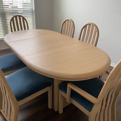 Beautiful Antique Table And Chairs - Refinished by Hand!