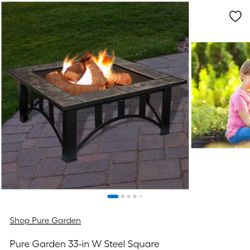 Pure Garden Outdoor Fire Pit 