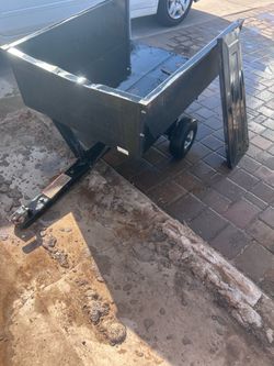10cu ft steel tow behind dump cart