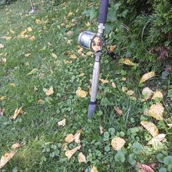 GARCIA  Mitchell 600a Vintage With Hand Made Rod