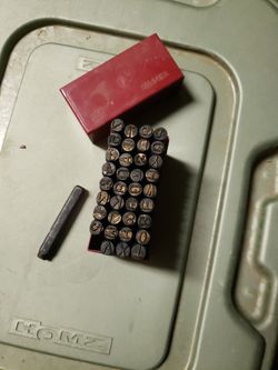 Steel Punches A-Z, 0-9 Tools