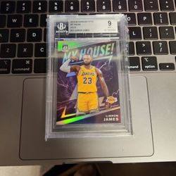 Lebron James 2019-20 Optic My House Prizm BGS 9 Los Angeles Lakers 
