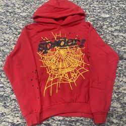 Medium Red Sp5der Punk V2 Hoodie