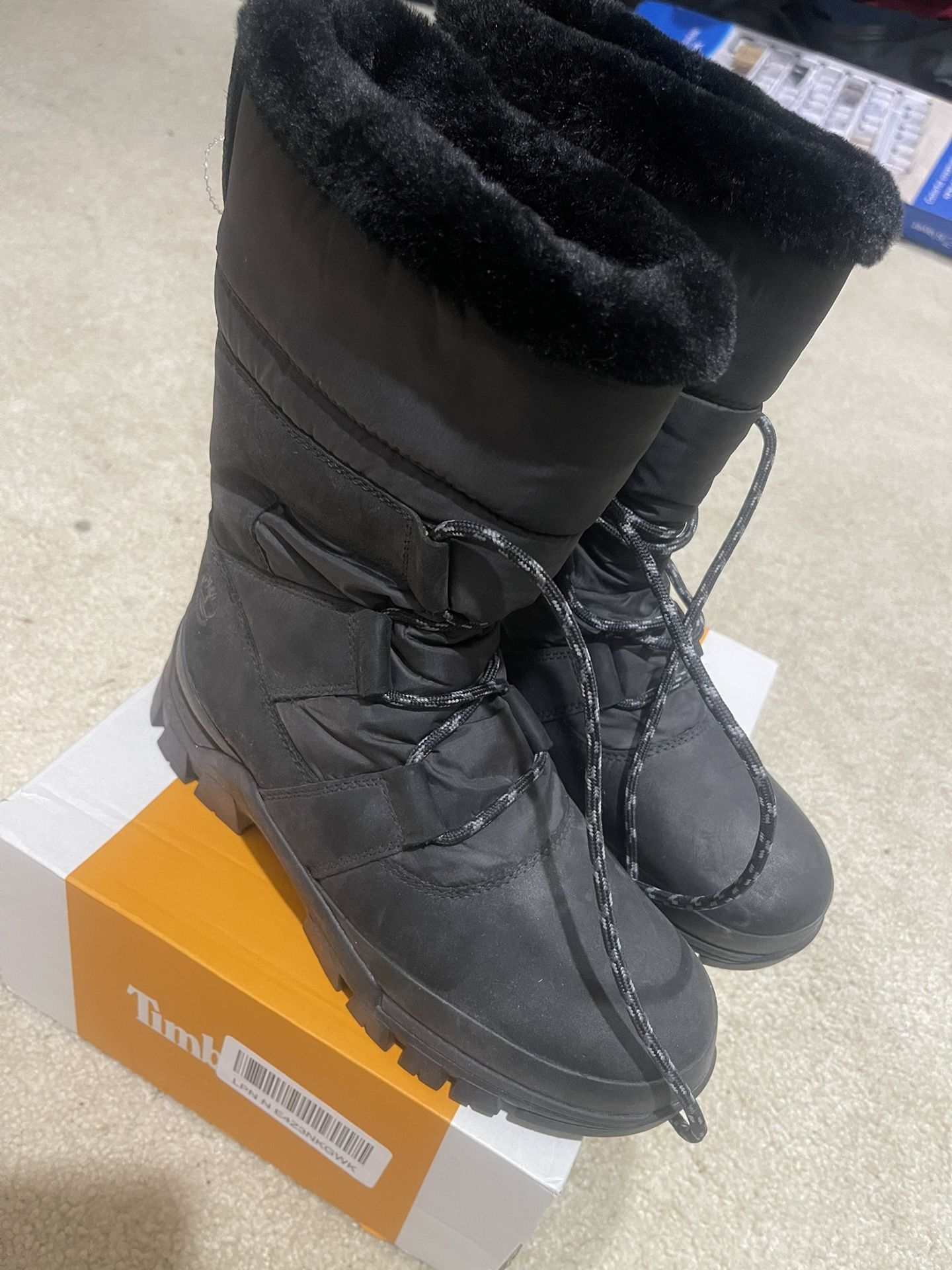 Timberland Woman's Jenness Falls Waterproof Insulated Snow Boots Black Size 7/5