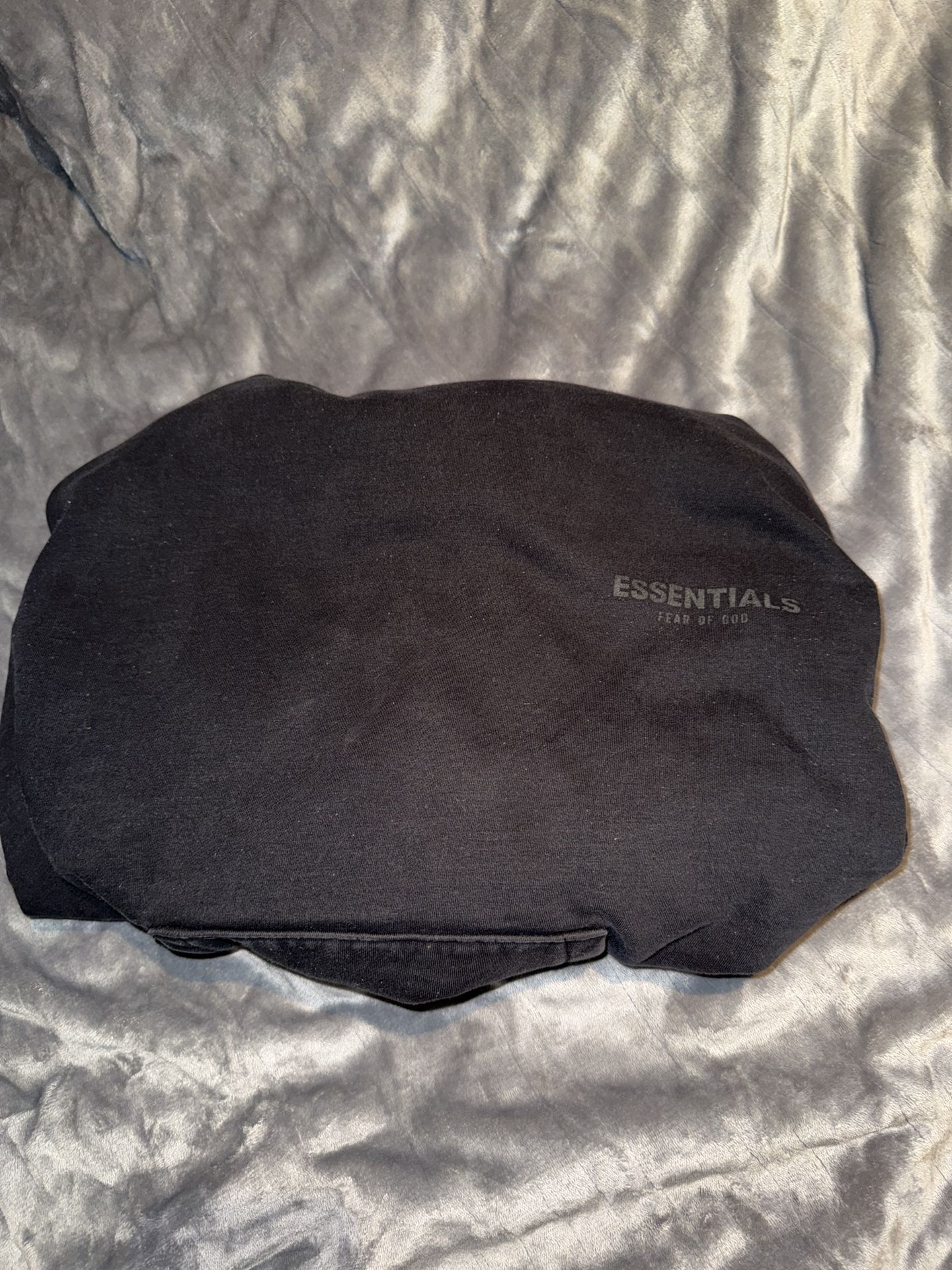 Black essentials hoodie