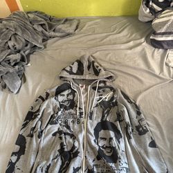 Asaali hoodie (LARGE)(GREY) read desc