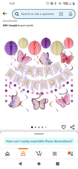 Butterfly Bday Decorations