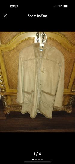 Women's winter coat, lined with hood, size large, by Utex Design