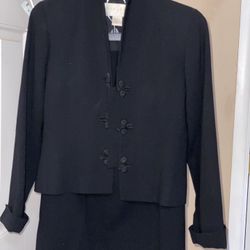 Black Blazer With Skirt