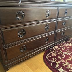 Vintage MCM Asian Triple Dresser - 74" Long - Immaculate Condition