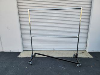 ULINE Z-Rack Heavy Duty Garment Rack With Add-on Rack