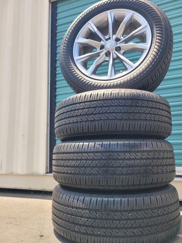 18" Rims & Tiers Honda CRV 2007 To 2025 Llantas Bridgestone Run Flat Like NEW
