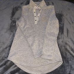 𝅺MARLEY Lilly Women's Long Sweater Pullover Shirt Gray Size XS