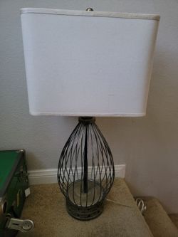 New modern metal cage lamp 3ft tall floor table lamp