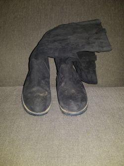 Girls Black Boots Size 5