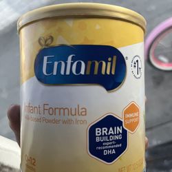 Enfamil #1.  Infant Formula.   0-12  milk-based Powder with Iron ..BRAIN BUILDIN