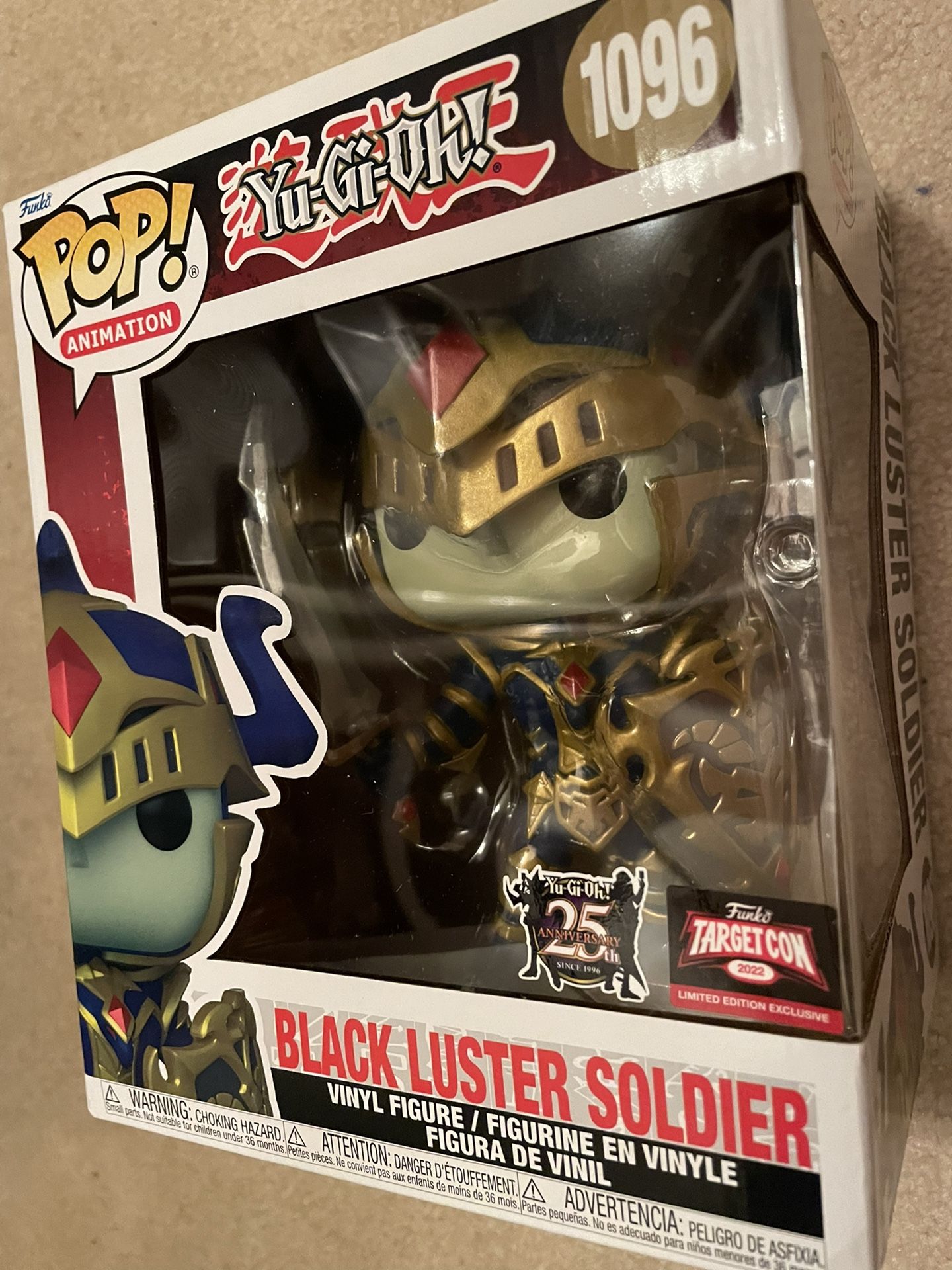 Funko Pop Large 6 Inch Exclusive Anime Yu-gi-oh Black Luster Soldier