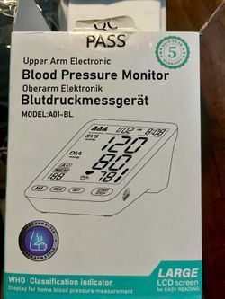 Automatic Blood Pressure Machine, Blood Pressure Monitors for Home Use, Upper Arm Blood Pressure Cuff 9-17 & 13-21in with Large Backlit Display, 3 Use