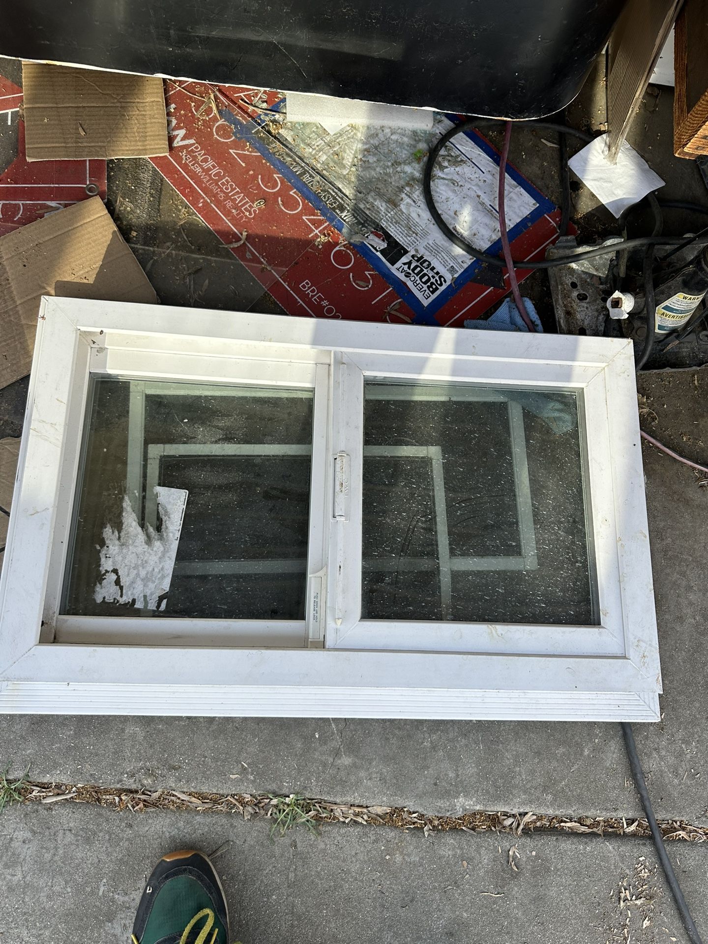 White Vinyl Window