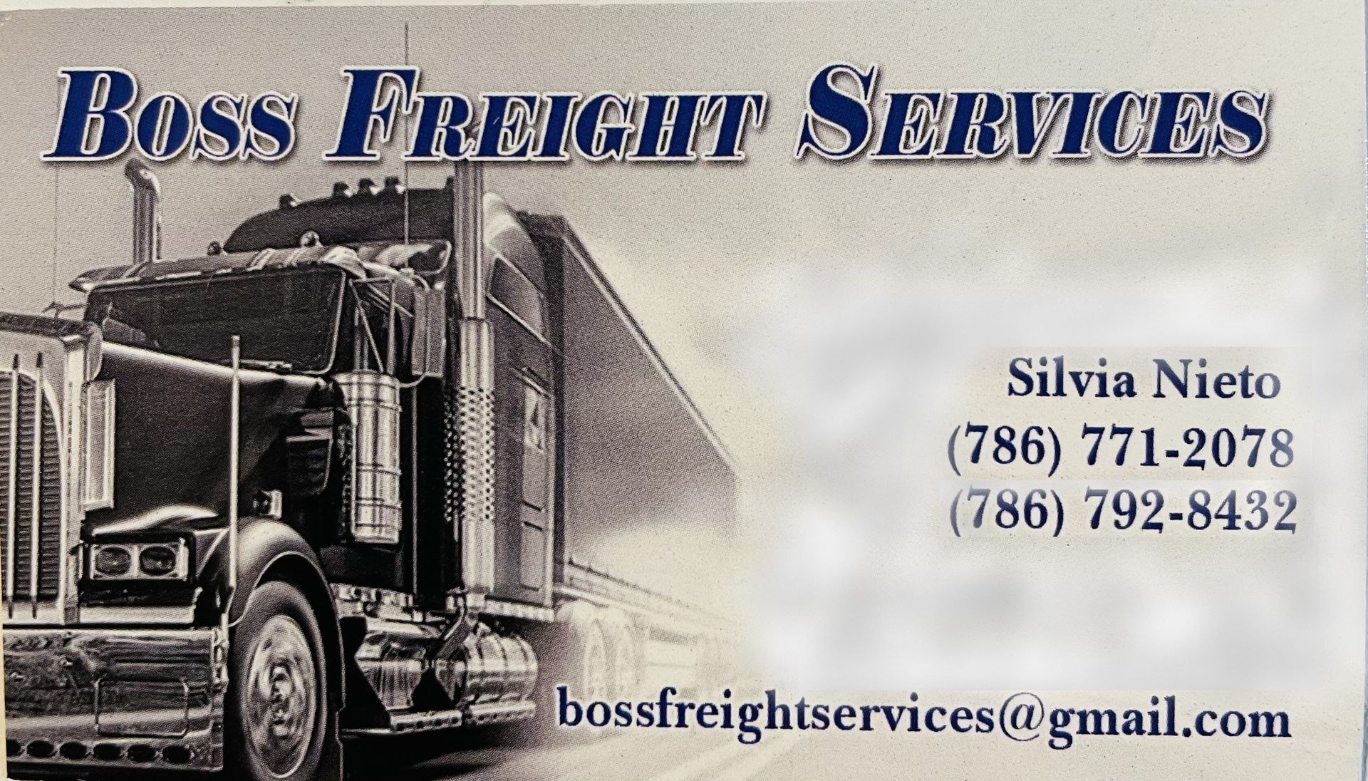 BOSS FREIGHT SERVICES 