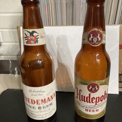 Two  Vintage  Local Beer Bottles  