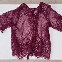 Berry Lace Blouse Small