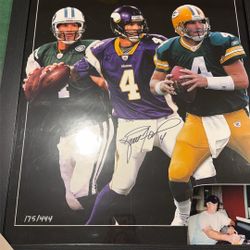 Brett Five Signed Auto Numbered Authenticated 18 X 24
