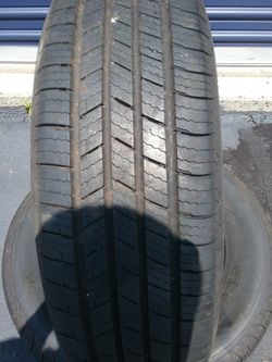 (2)205/70/15 MICHELIN DEFENDER TIRES WITH 85% TREAD