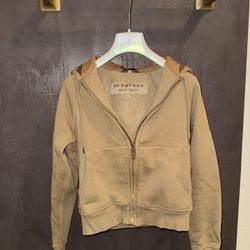 $80 | SIZE XS | WOMENS BURBERRY COTTON BLEND ZIP HOODIE