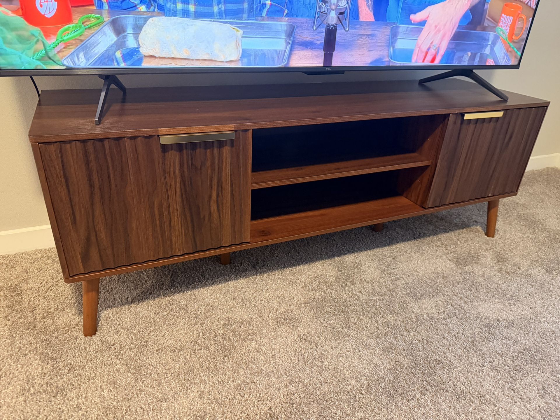 Fluted TV Stand