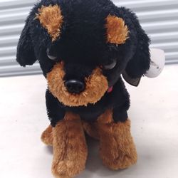 TY 10 Inch Brutus Dog W/ Red Colar..NEW 