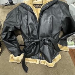 Women Black Leather Jacket 