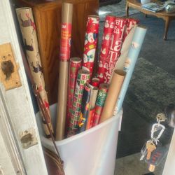 Wrapping Paper Postal Paper Lots Brand New Includes Container