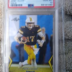 Josh Allen Psa 10 Leaf Draft