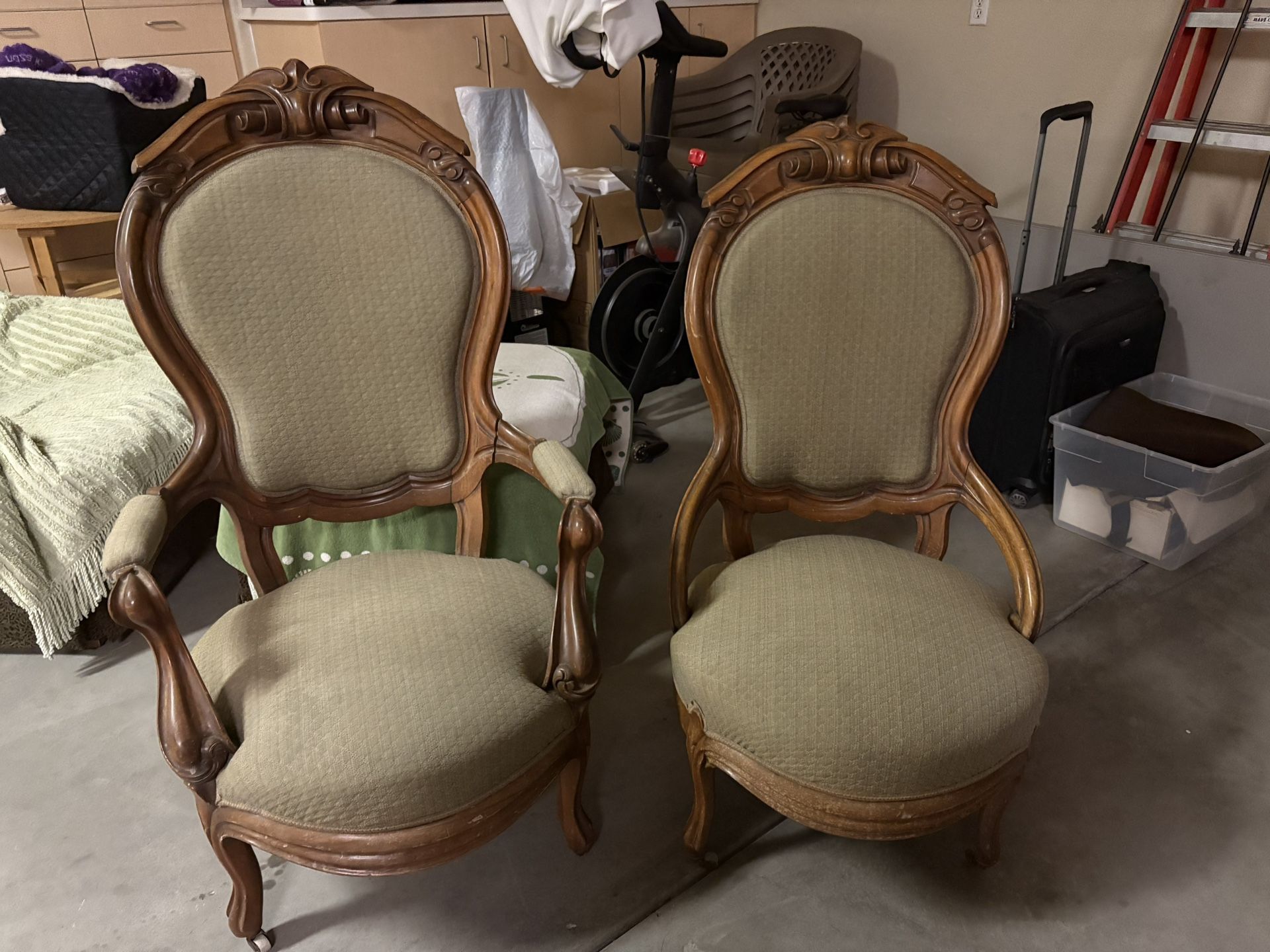 1(contact info removed) King And Queen Chairs