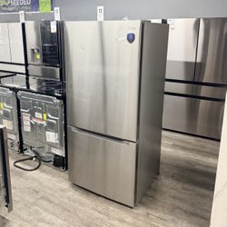 🔥MIDEA STAINLESS STEEL BOTTOM FREEZER REFRIGERATOR APARTMENT SIZE🔥