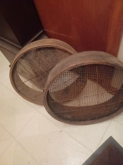 Antique Clay Sifter For Pottery