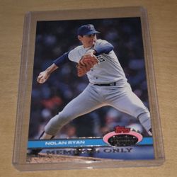 1991 Topps Stadium Club Members Only - Nolan Ryan Texas Rangers