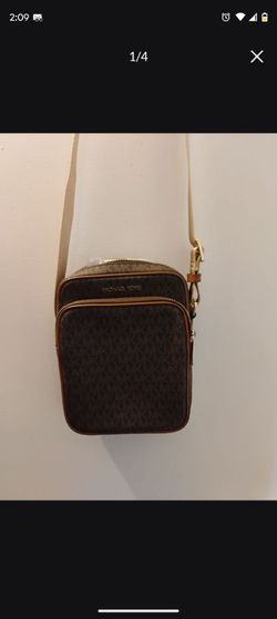 Michael Kors Brown Monogram Crossbody Bag