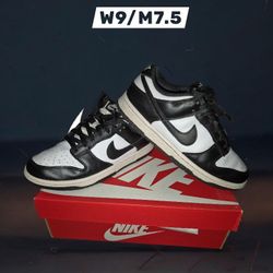Nike Panda Dunks Low W 9/M 7.5