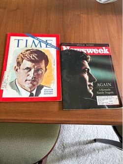 John F Kennedy & John Jr. Time & Newsweek Magazines