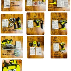 RYOBI ONE+ HP 18V Brushless Cordless Tool HIGH PERFORMANCE Batteries Charger Bag
