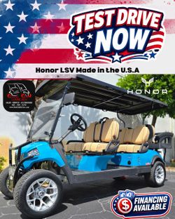 2026 Honor LSV G1 Luxe All Aluminum Golf Cart Street Legal